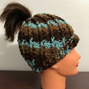 Spiral Messy Bun Hat